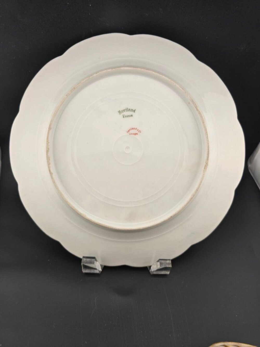 Haviland Limoges France Blue Floral Porcelain Plates With Gold Trim - Set Of 2 - Picture 10 of 16